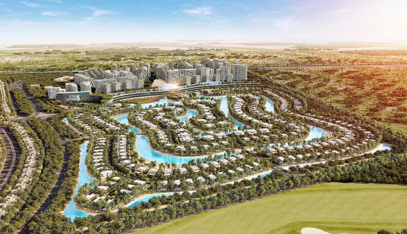 Azizi Venice Location Map